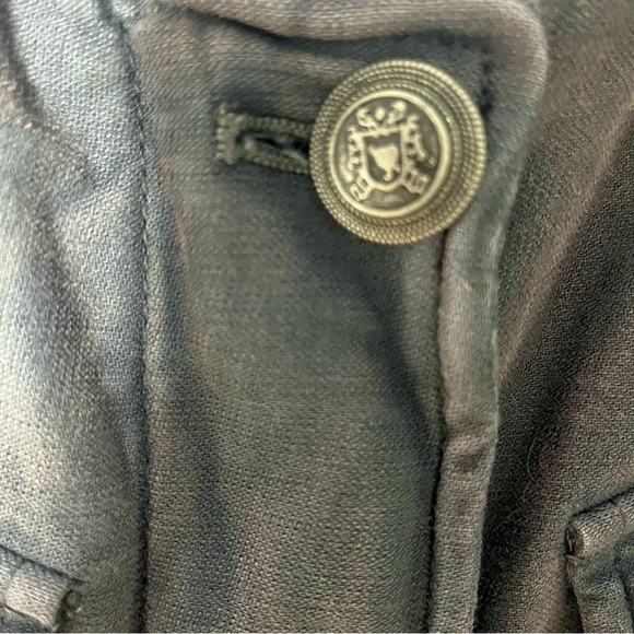 FREE PEOPLE Women’s Not Your Brothers Military Jacket Slate Gray Size S Relaxed - Picture 6 of 8